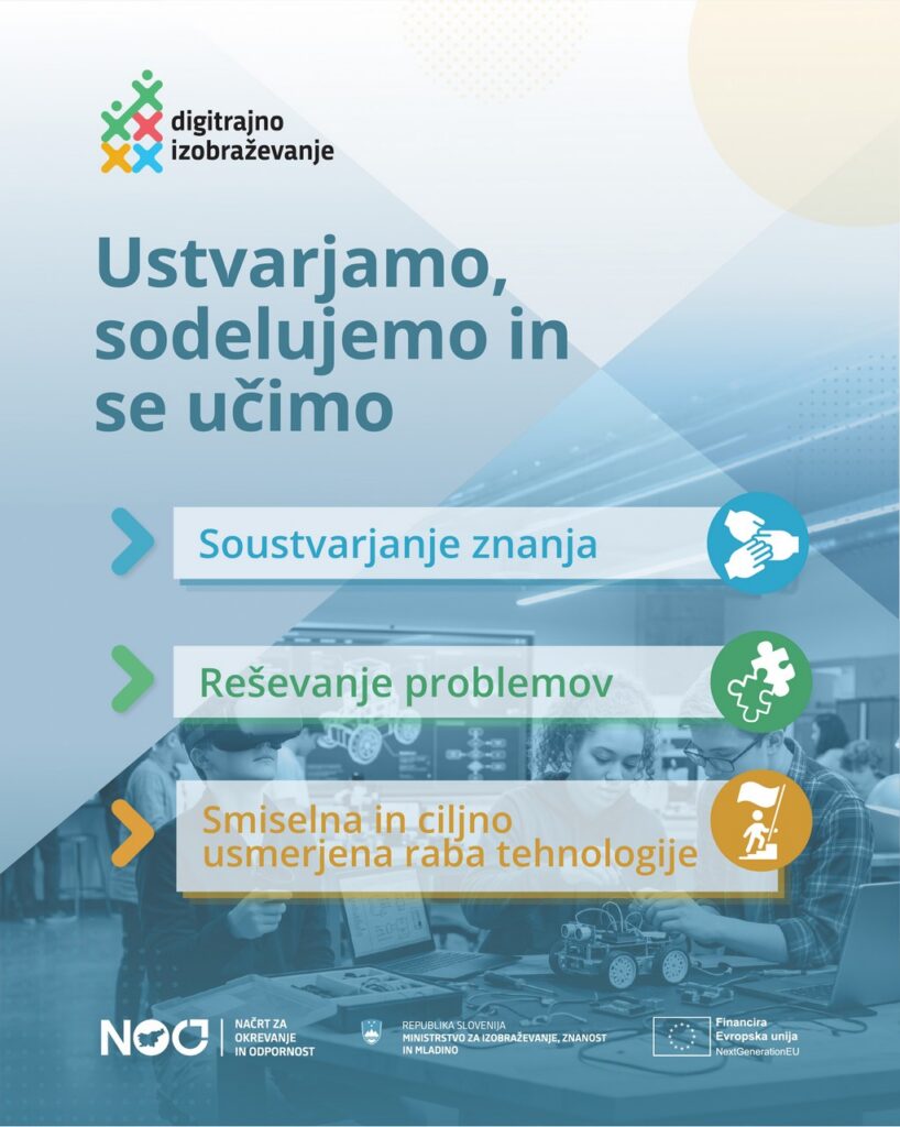 Pridobitev opreme v projektu Digitalizacija izobraževanja na ravni osnovnih šol, srednjih šol in izobraževanja odraslih